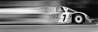 La Porsche 956 victorieuse des 24 Heures du Mans 1985