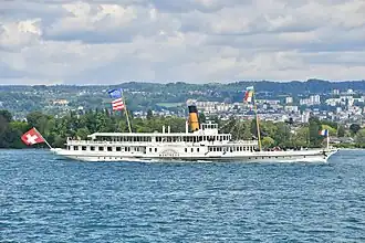 Le Montreux lors de la 25ème parade de la CGN en 2023.