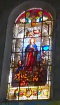 Vitrail de la Vierge.