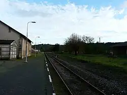 La voie en direction de Périgueux.