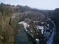 Le Chéran à son entrée à Rumilly.