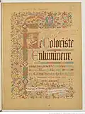 Le Coloriste enlumineur créé par Louis Cloquet.