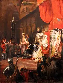 Le Couronnement d'Inès de Castro en 1361 (vers 1849), musée des Beaux-Arts de Lyon.