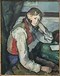 Paul Cézanne, Le Garçon au gilet rouge (1894-1895)