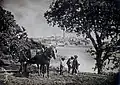 La rive du Goyen et Pont-Croix vers 1900 (photographie de Victor Camus).