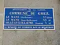 Plaque de cocher.