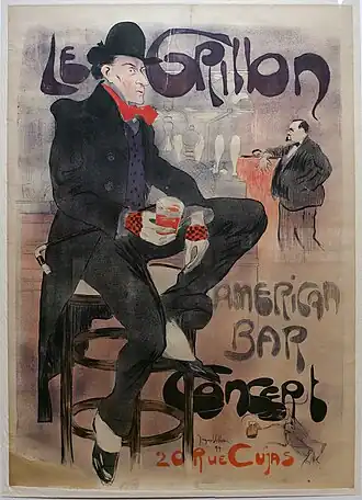 Le Grillon, affiche lithographique, 1899