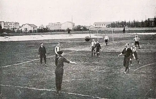 Photo d'une action de jeu d'un match de football