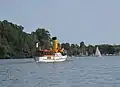 Le Lechalas naviguant sur l'Erdre près de Carquefou en août 2018