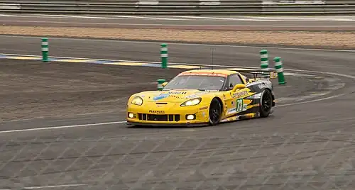 La Chevrolet Corvette C6 ZR1 du team Corvette Racing, onzième et gagnante de la catégorie LMGTE Pro.