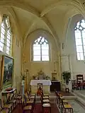 5e&nbsp;travée, vue vers l'est.