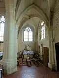 4e&nbsp;travée, vue vers l'est.
