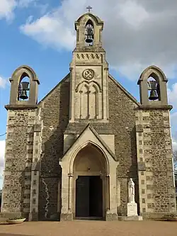 Vue de la façade.