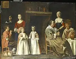 Portraits dans un intérieur, des Frères Le Nain.