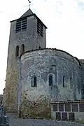 Le chevet de l'église (nov.&nbsp;2010)