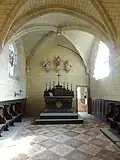 Chœur, vue vers l'est sur le chevet.