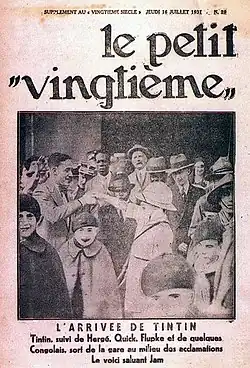 Une du journal.
