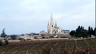 Le village vu du coteau.