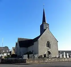 Façade ouest et clocher.
