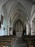 Église Saint-André : vue intérieure d'ensemble.