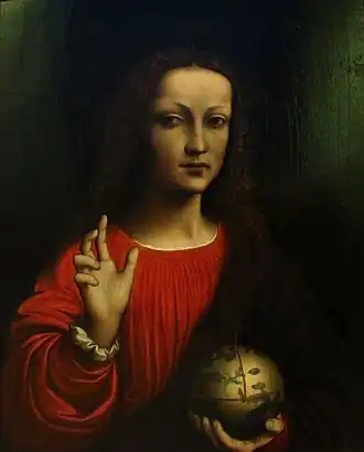 Entourage de Vinci, Le Sauveur du monde, vers 1505; Musée des Beaux-Arts de Nancy