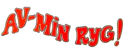 Titre « Av - min ryg! » en rouge