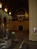 Le nouvel orgue au-dessus du porche.