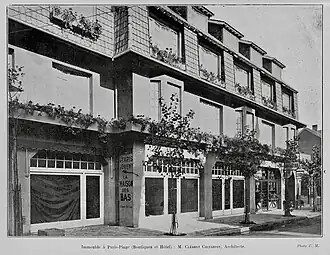 L'hôtel vue de la rue de Metz.