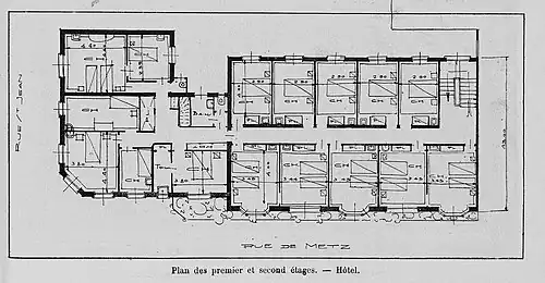 Plan du premier et second étage.