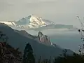 Le Trélod, la Montagne du Charbon et les Tours Saint-Jacques vus depuis Héry-sur-Alby.