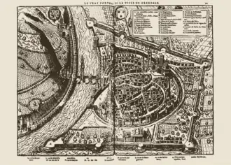 Gravure de Grenoble datant de 1575