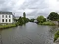 Le Blavet à Pontivy (pointe sud de l'île des Récollets).