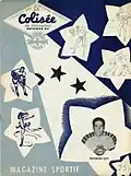 L'affiche des jeux de Chicoutimi pour la saison 1953-1954.