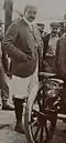 Le comte de Dion sur le Tour de France automobile 1899.