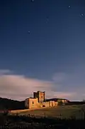 Château d'Arques, de nuit.