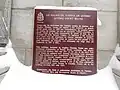 Plaque commémorative