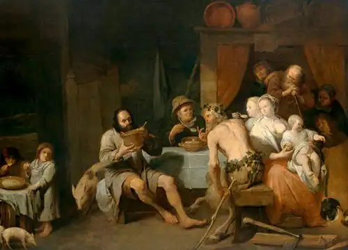 La Fable du satyre et des paysansCollection privée