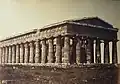 Le second temple d'Héra, dit temple de Neptune à Paestum, 1854.