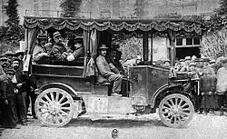 Le train Scotte n°10 au Paris-Rouen 1894 (omnibus de M. J. Scotte, Epernay 51).