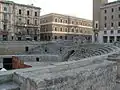Excavations à l'amphithéâtre de Lecce.