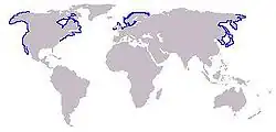 Aire de répartition du Phoque veau marin