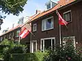 Le drapeau de Leyde flotte pour le 3 octobre 2013.
