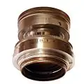 La monture M39 sur un objectif Leitz Summicron 50&nbsp;mm