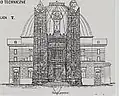 Projet refusé de Zachariewicz - Façade ouest