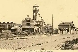 Fosse no&nbsp;4 Louis Bigo ou Saint Louis, Compagnie des mines de Lens.