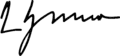 Signature de Leonid KoutchmaЛеонід Кучма