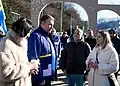 Leonid Sloutski en campagne à Sotchi le 6 janvier 2024.