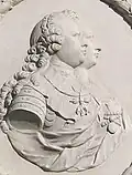 Léopold de Habsbourg-Lorraine et Marie-Louise de Bourbon-Espagne (médaillon à Innsbruck)