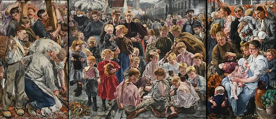 Léon Frédéric, Les Âges de l'ouvrier (1895-1897).