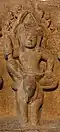 Kubera (dieu des richesses, gardien du nord) sur le cheval